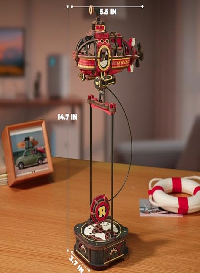 ROKR 3D Wooden Puzzle for Adults, Balance Toy Gravity Swing Deep-Sea Adventurer Model Kit, 219 pcs DIY Building Set, Unique Gift for Men and Women - Image 4